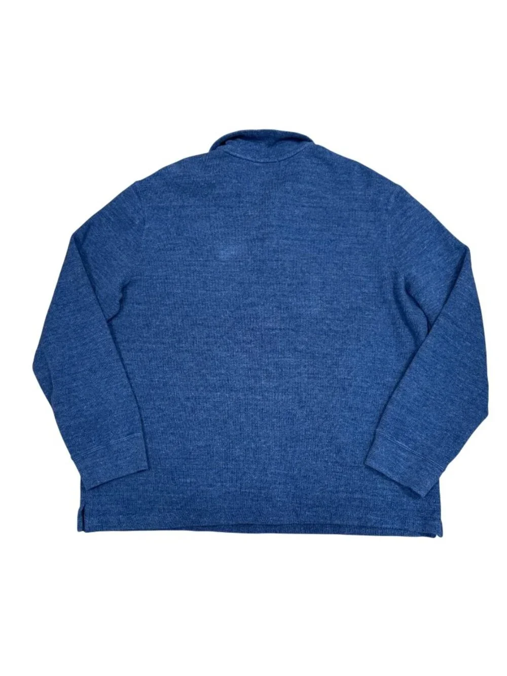 Polo Ralph Lauren Blue Quarter-Zip Pullover Sweater XL 100% Cotton